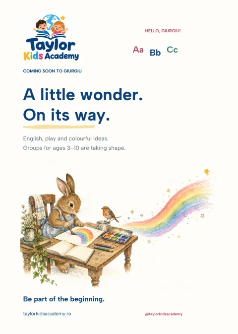 Taylor Kids Academy A5 leaflet print proof